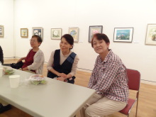 交流会 戸田先生(中央) 藤井先生(右) 交流会 戸田先生(中央) 藤井先生(右)