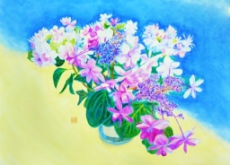 「あじさい・ダンスパーティー」 F8 河原公治 「あじさい・ダンスパーティー」 F8 河原公治