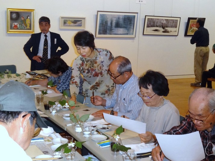墨絵体験講習会