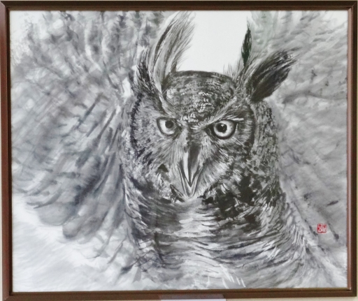 「森の番人」　F10　講師　松尾好高