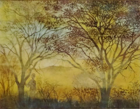 29　　「11月の霧」　詩：香味　　絵：戸田みどり