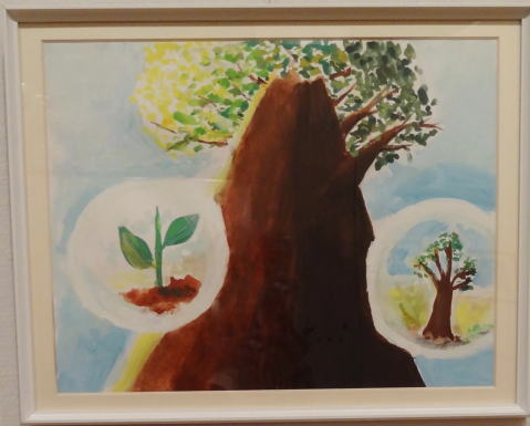 １４　「大きくなぁれ」　詩：坂本裕子　絵：MY(上溝南中）