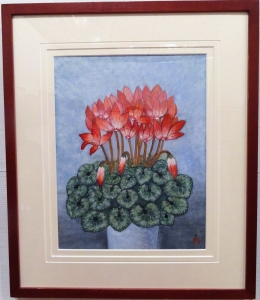 「シクラメン」　八木千代子