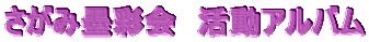 さがみ墨彩会　活動アルバム 