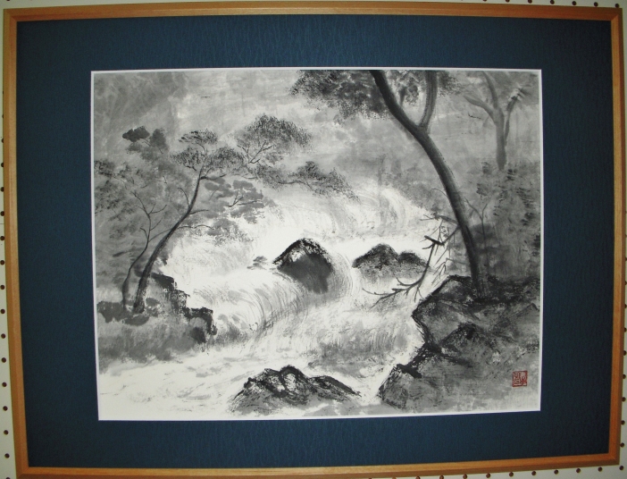 「渓流」　柴日出子