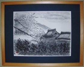 「仙巌園の春」　鈴木章