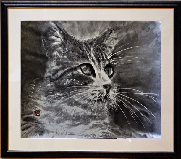 「ボス」　F10　2023年6月　現代日墨展