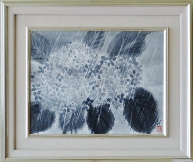 雨のあじさい　　石坂和明