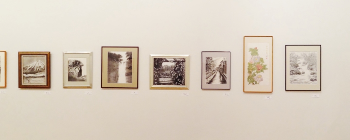 会場作品景　水墨画