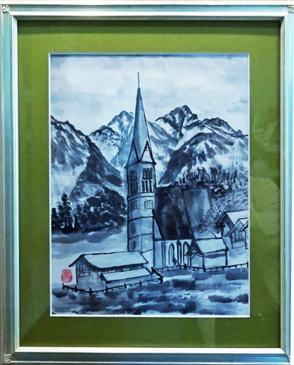 09「アルプスの寒村」F6  三浦 實