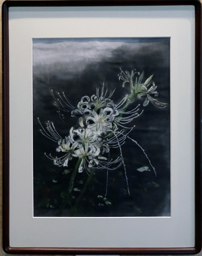 27「白い彼岸花」F7　河原公治