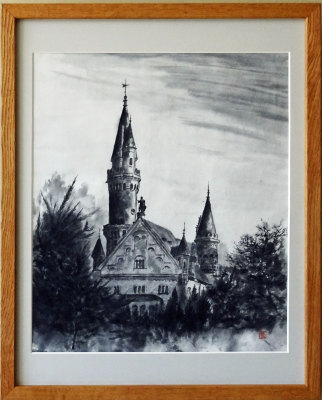 「虚栄の館」　F8　齋藤義保