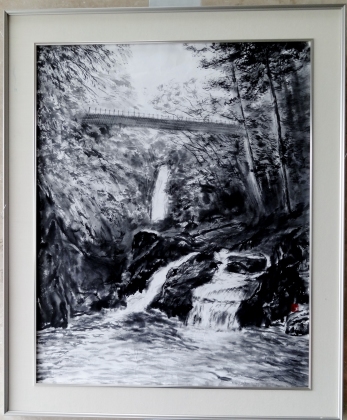 「渓谷の水音」　F30　講師　松尾好高