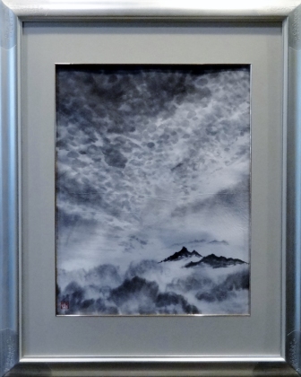 「鰯雲」　F8　須永文江