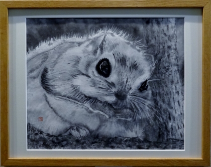 「可憐モモンガ」　F8　齋藤義保