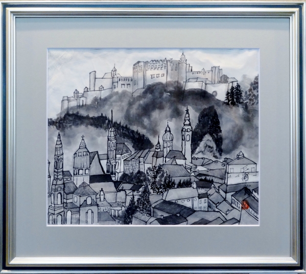 「ザルツブルグの風景」　F8　三浦實