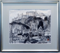 「ザルツブルグの風景」　F8　三浦實