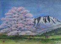 「ドンと晴れ桜」植木克彦