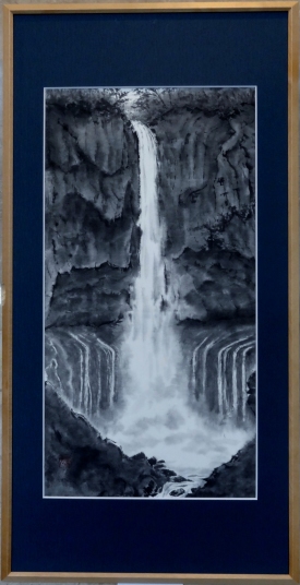 「華厳の滝」　半切半　市川善朗