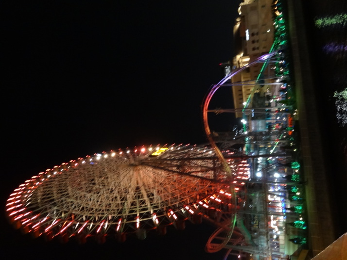 夜景見ながら帰途