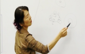 水墨画体験講習会　講師　戸田みどり先生