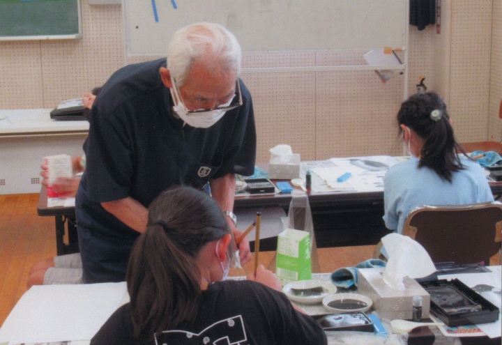 鳶尾小児童水墨画教室　5