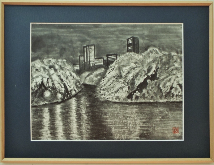 「千鳥ヶ淵」　石坂和明　F8