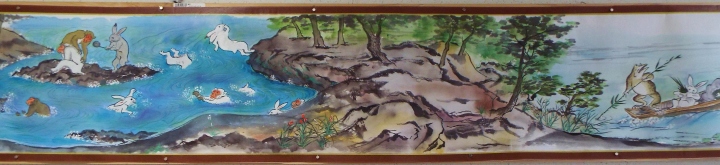 復元「鳥獣戯画」右（一部彩色版）　植木克彦