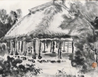 「茅葺屋根」　工藤正則