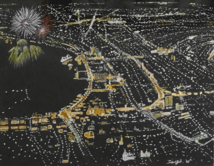 「夏の夜」　若林省吾」