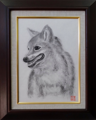 「愛犬ラング」F6　石坂和明